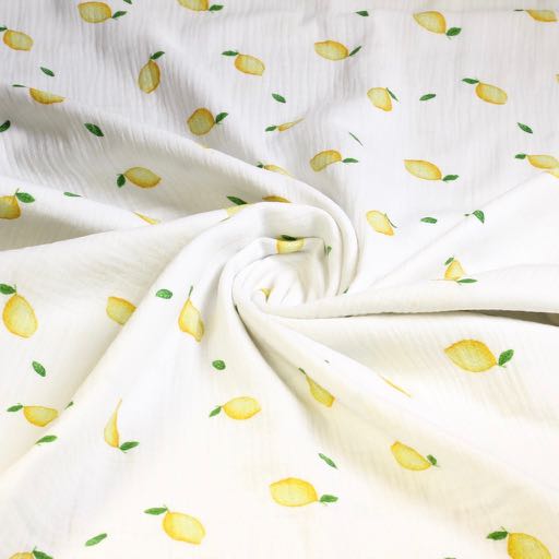 Hydrofiel Baby Katoen bedrukt Citroenen