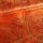 Jacquard fantasie bloem oranje met goud lurex