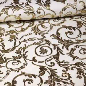 Barok Jacquard wit/goud