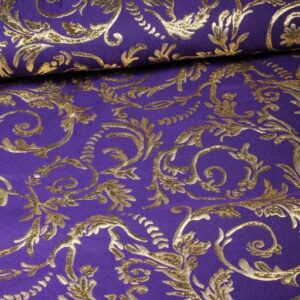 Barok Jacquard paars/goud