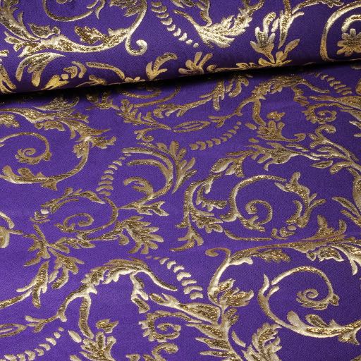 Barok Jacquard paars/goud