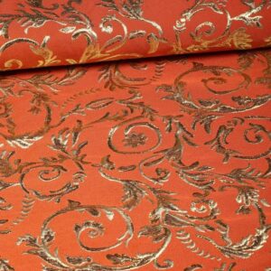 Barok Jacquard oranje/goud