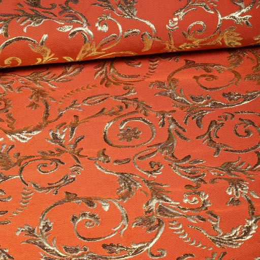 Barok Jacquard oranje/goud