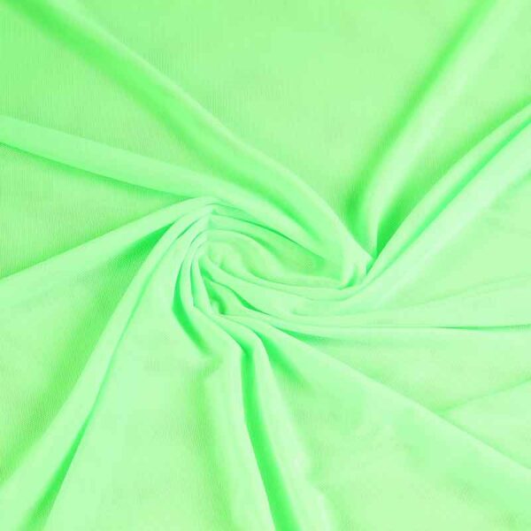 Stretch stof mesh fluor groen