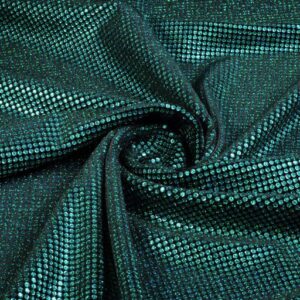 Velvet stof stretch hologram pailletten groen