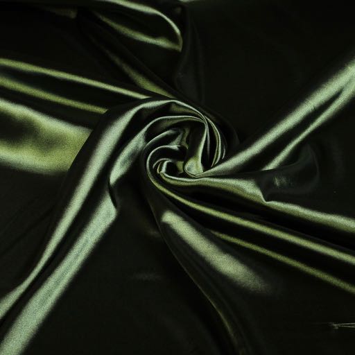 Silky Satijn Stretch Legergroen