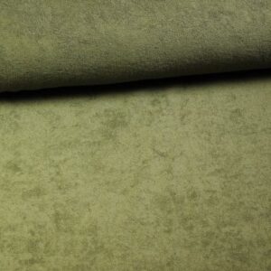 Stretch Badstof Legergroen