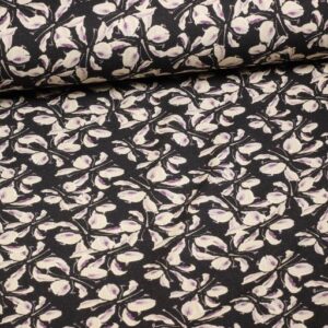 Linnen viscose bedrukt bloemen 4