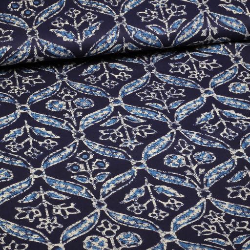 Katoen Voile Batik takken