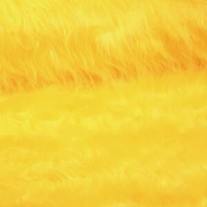 Langharig imitatiebont / Plush geel