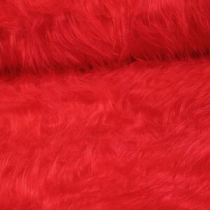 Langharig imitatiebont / Plush rood