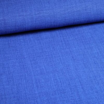 Linnenlook stof kobalt melange