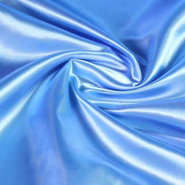Satijn stof babyblauw