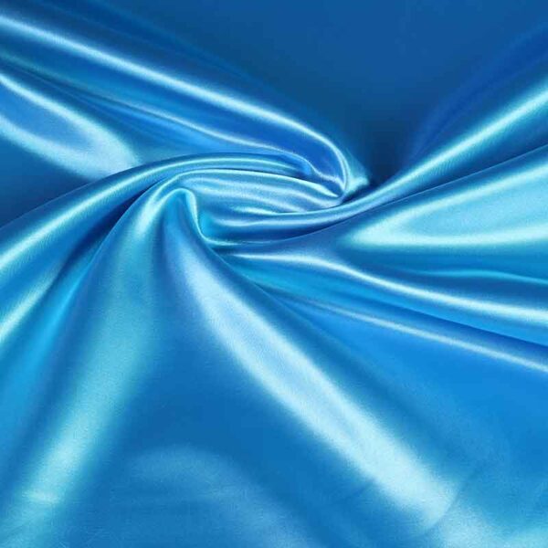 Satijn stof aqua