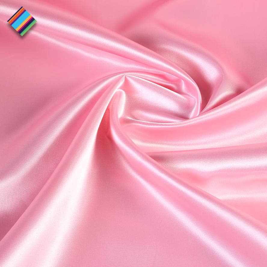 Satijn stof babyroze