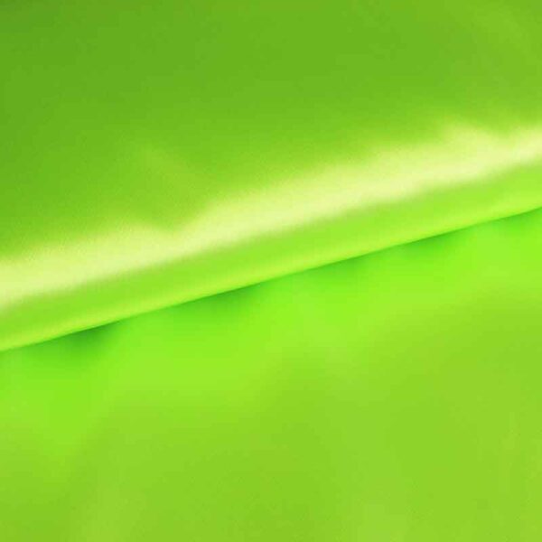 Satijn stof fluor groen