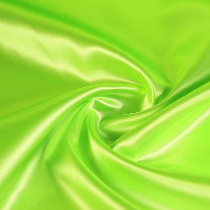 Satijn stof fluor groen