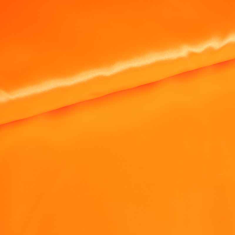 Satijn stof fluor oranje