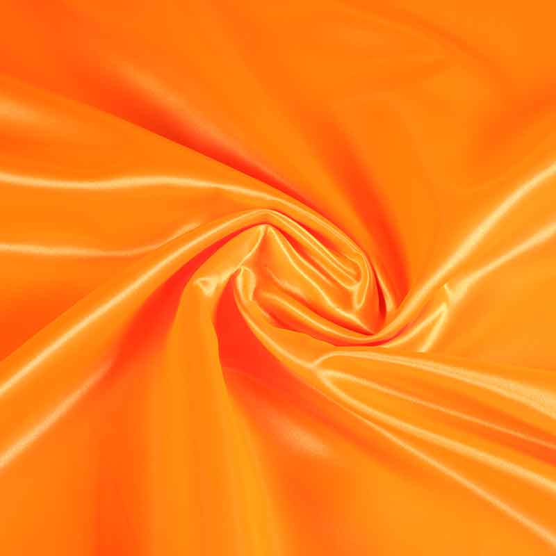 Satijn stof fluor oranje