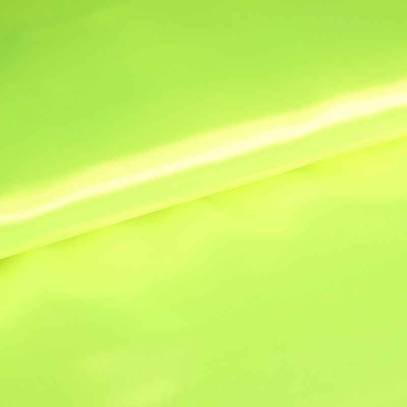 Satijn stof fluor geel