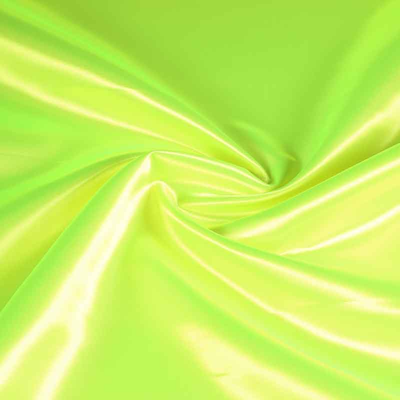 Satijn stof fluor geel