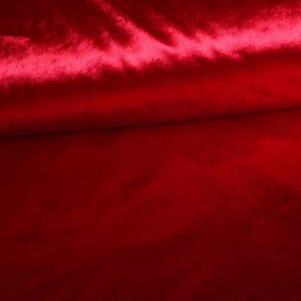 Velvet stof rood