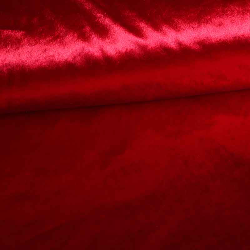 Velvet stof rood