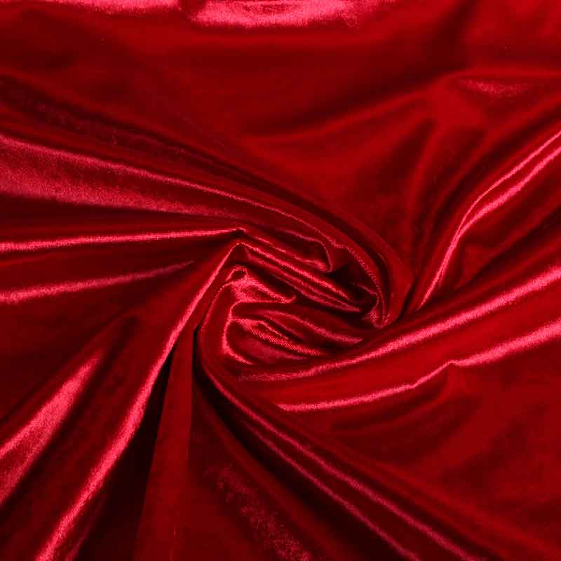 Velvet stof rood