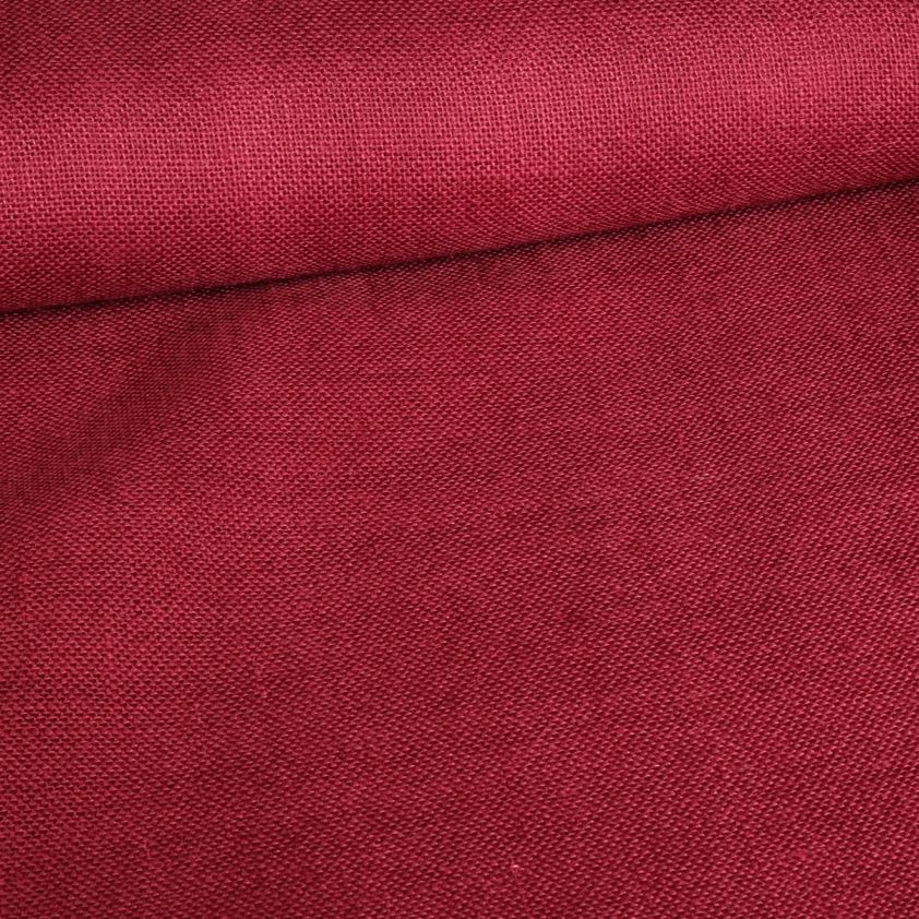 Jute stof bordeaux