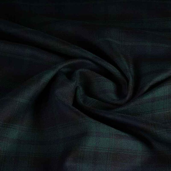 Schotse ruit stof black watch groen