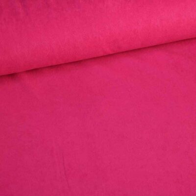Suedine stof fuchsia