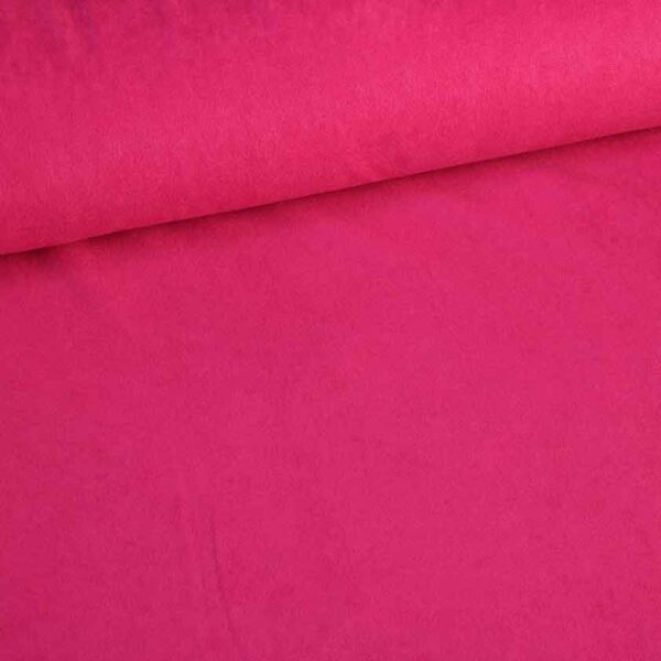 Suedine stof fuchsia