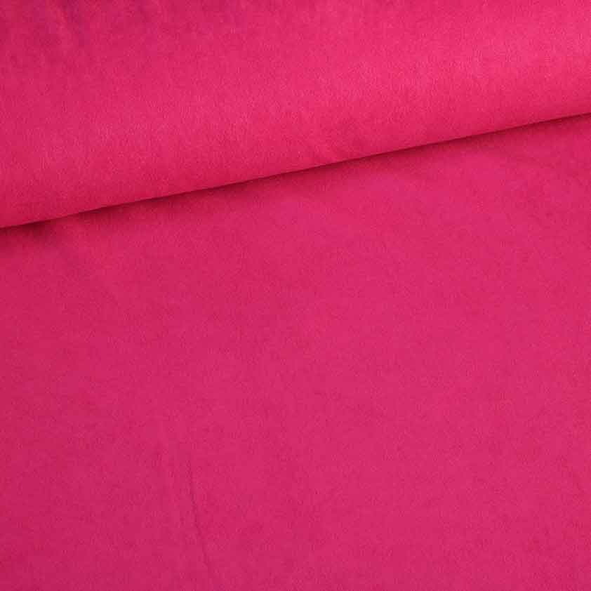 Suedine stof fuchsia