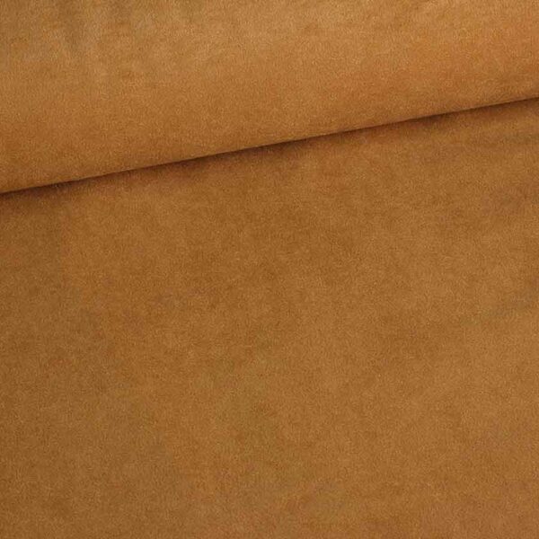 Suedine stof camel