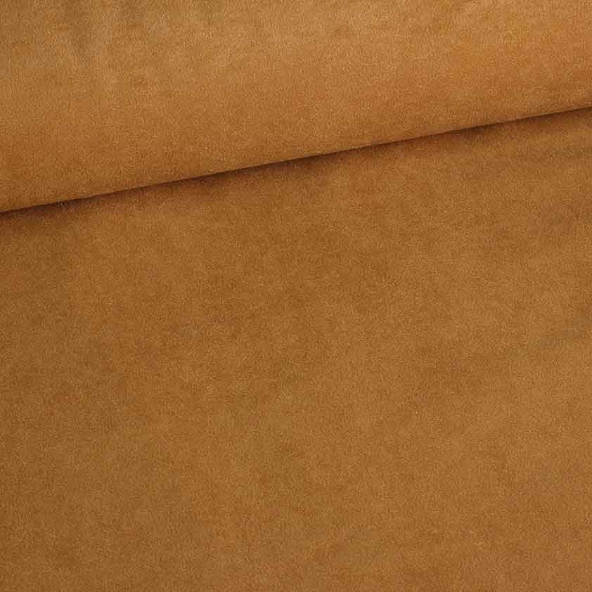 Suedine stof camel