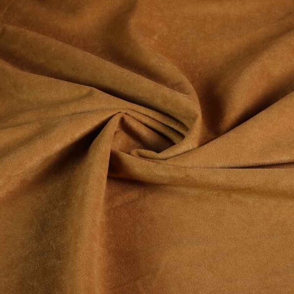 Suedine stof camel