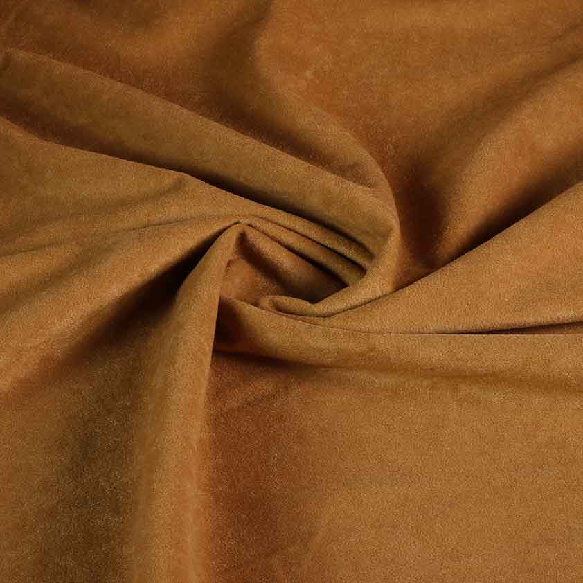 Suedine stof camel
