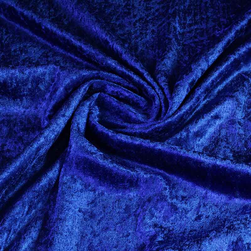 Velours de panne kobalt