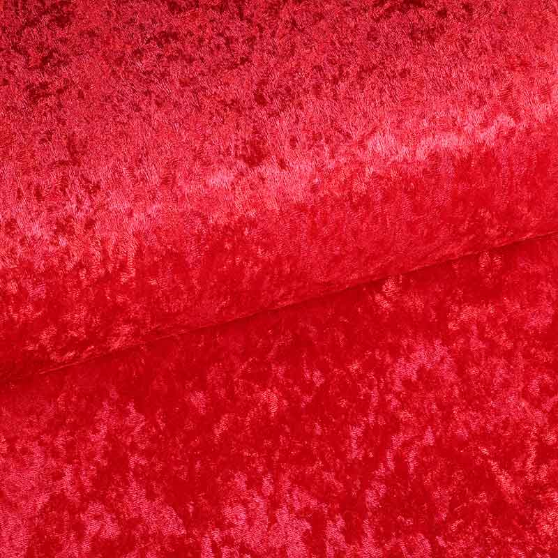 Velours de panne rood