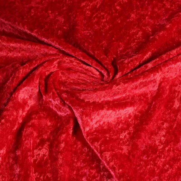 Velours de panne rood