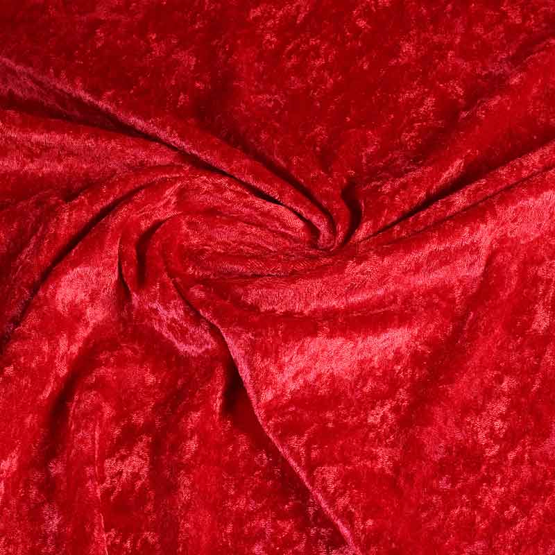 Velours de panne rood