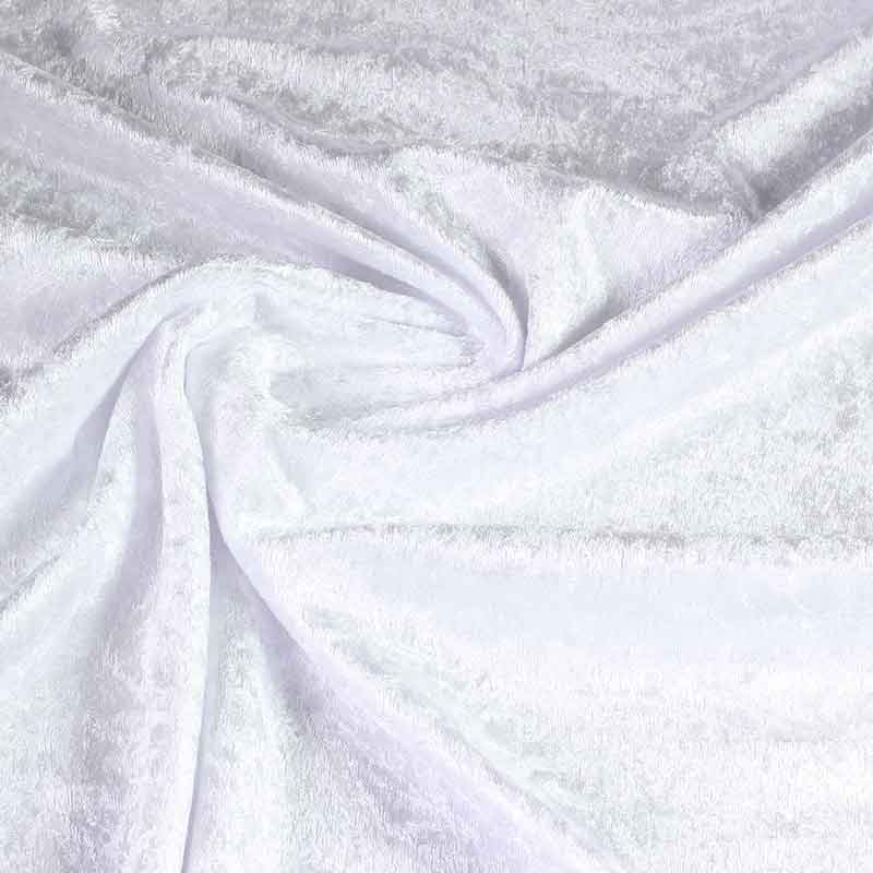 Velours de panne wit