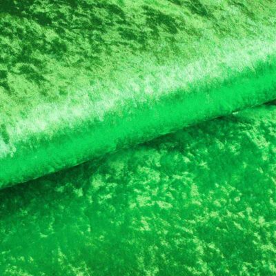 Velours de panne stof lichtgroen