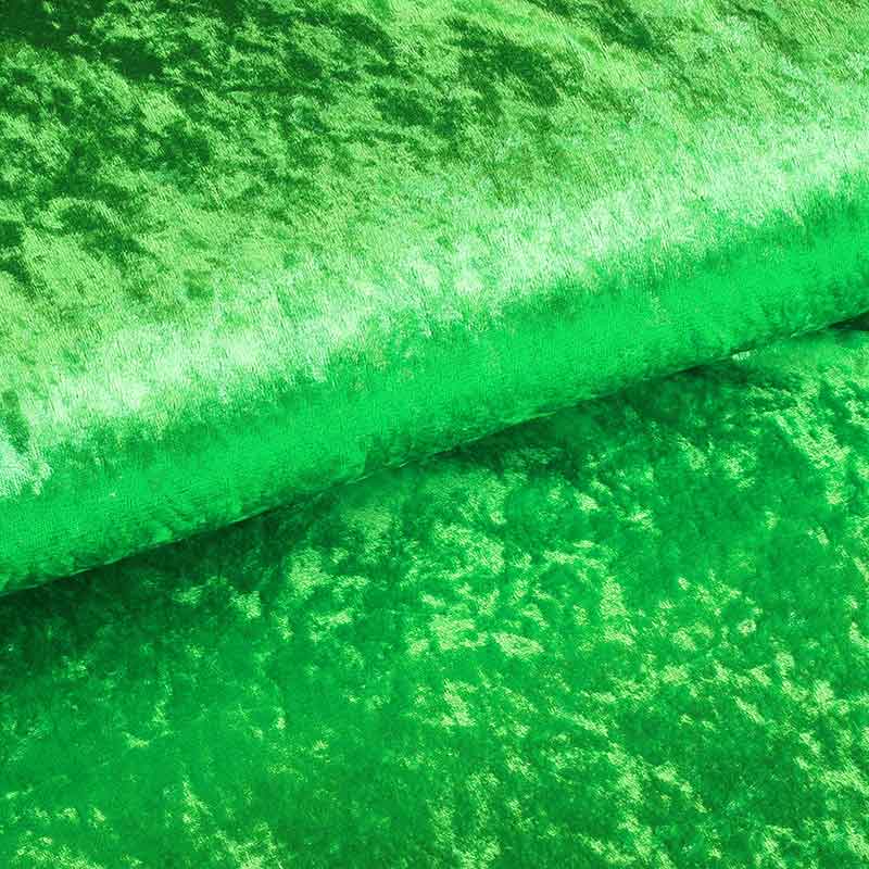 Velours de panne stof lichtgroen