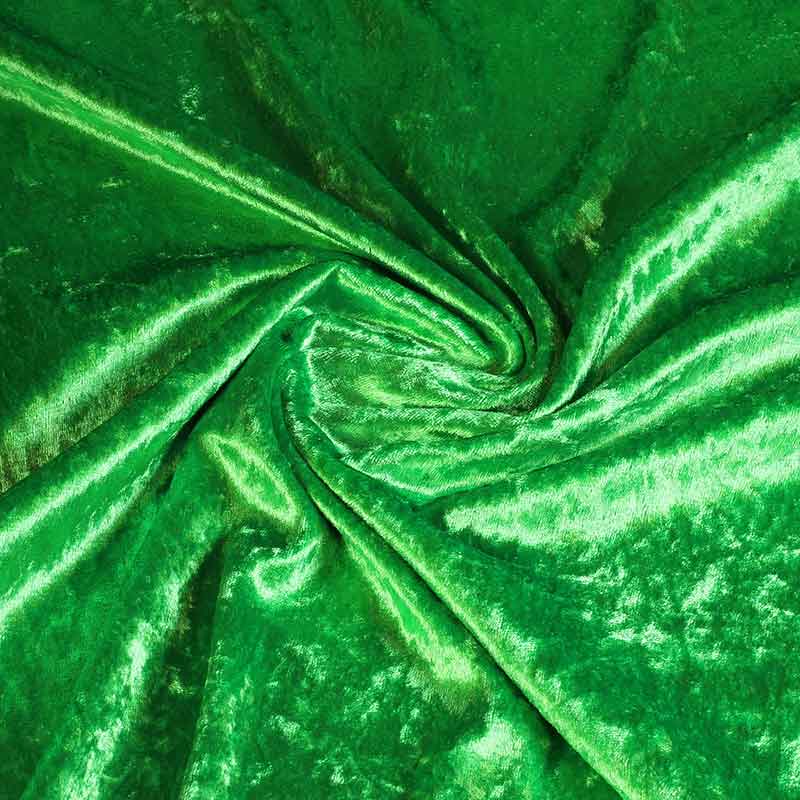 Velours de panne stof lichtgroen