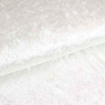 Velours de panne ecru