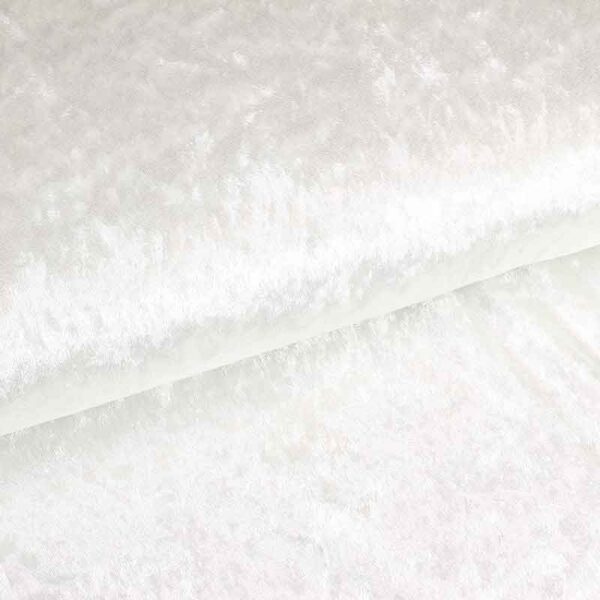 Velours de panne ecru