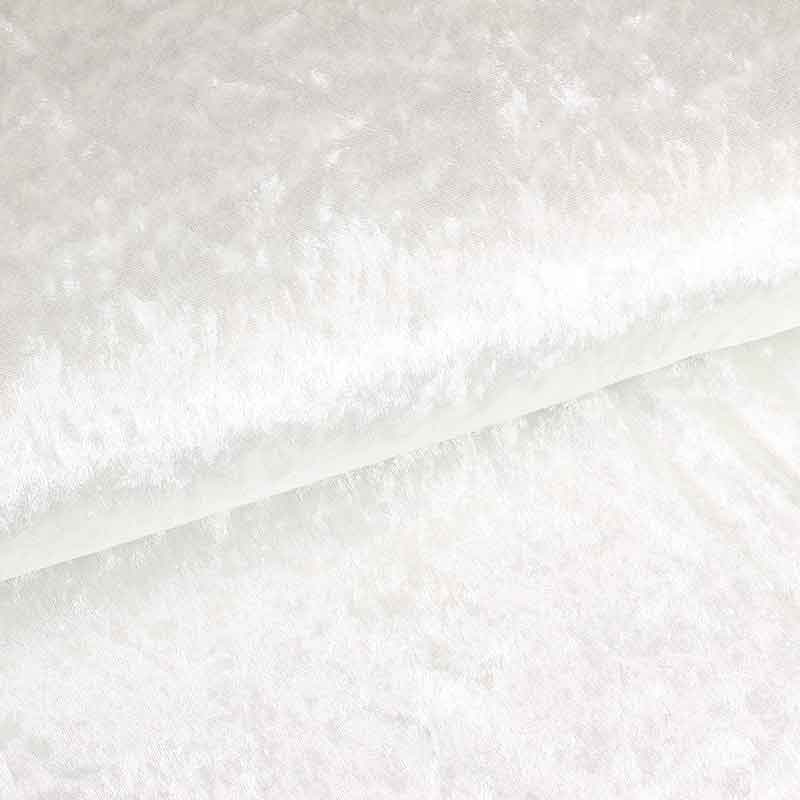Velours de panne ecru