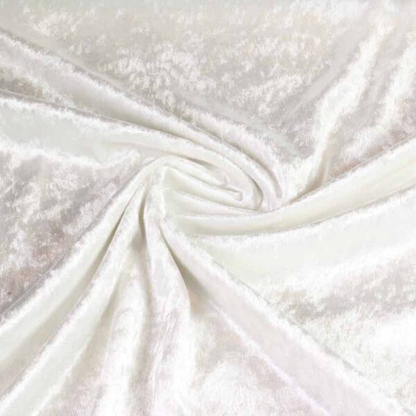 Velours de panne ecru