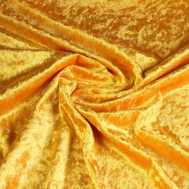 Velours de panne okergeel
